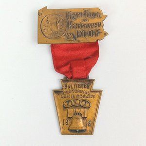 Antique 1919 Grand Lodge of Pennsylvania Baltimore Centennial Anniversary Medal